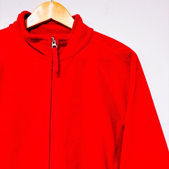 WINDRIVER Red Fleece Zip Jacke | Cozy Casual Winter Layer | XX-Large * - Picture 3 of 8